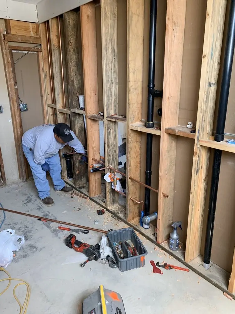 Commercial rough-in plumbing for Water Heater Replacement in Brookhaven